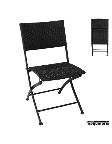 Sillas de terraza plegable NIGL303 de polietileno