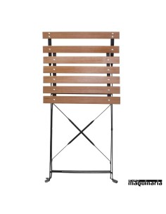 Sillas de terraza plegables imitacion madera NIGJ766 2