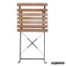 Sillas de terraza plegables plagadas imitacion madera NIGJ766