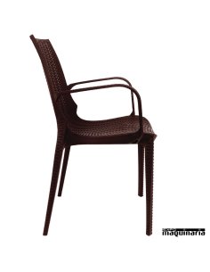Sillones terraza imitación ratán apilables NIGR362 2
