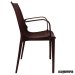 Sillones terraza imitación ratán apilables perfil NIGR362