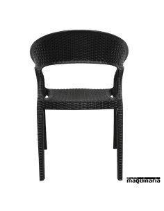 Sillones terraza apilables imitación ratán NIGR363 2