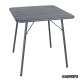 Mesa plegable terraza laminas de acero gris NICS732