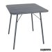 Mesa plegable terraza laminas de acero gris NICS732