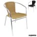 Sillones terraza imitación mimbre apilables NIU422