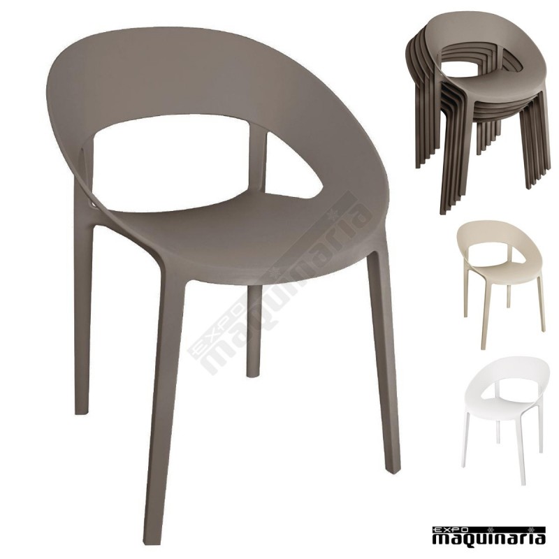 Silla apilable diseño moderno NIGR339