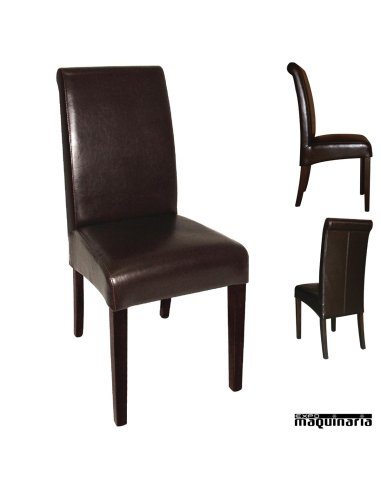 Silla tapizada en polipiel NIGF956