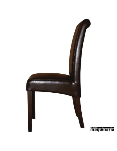 Silla tapizada en polipiel perfil NIGF956