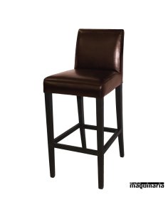 Taburete bar madera y polipiel NIGG648 2