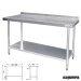 Mesa inox mural fondo 60 con estante