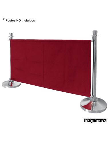 Biombo separador Tela poliester rojo