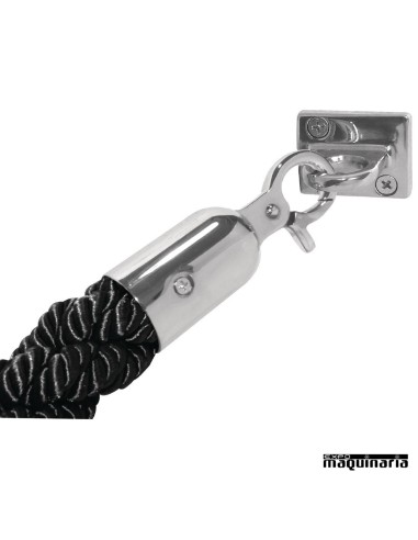 Biombo separador Cordón trenzado negro