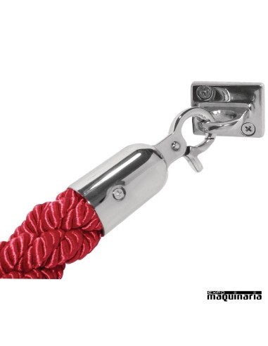 Biombo separador Cordón trenzado rojo