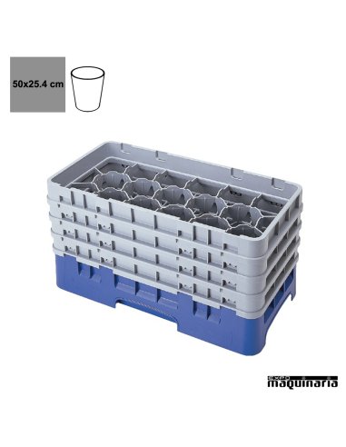 Bandeja lavavajillas 50x25 Vasos de 7.3cmØ