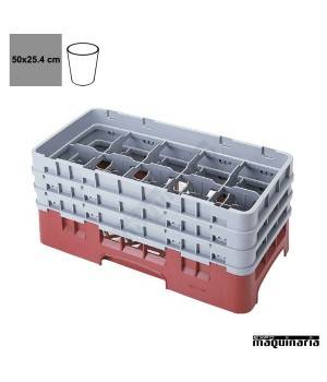 Cesta para lavavajillas 50x25 Vasos de 8.8cmØ