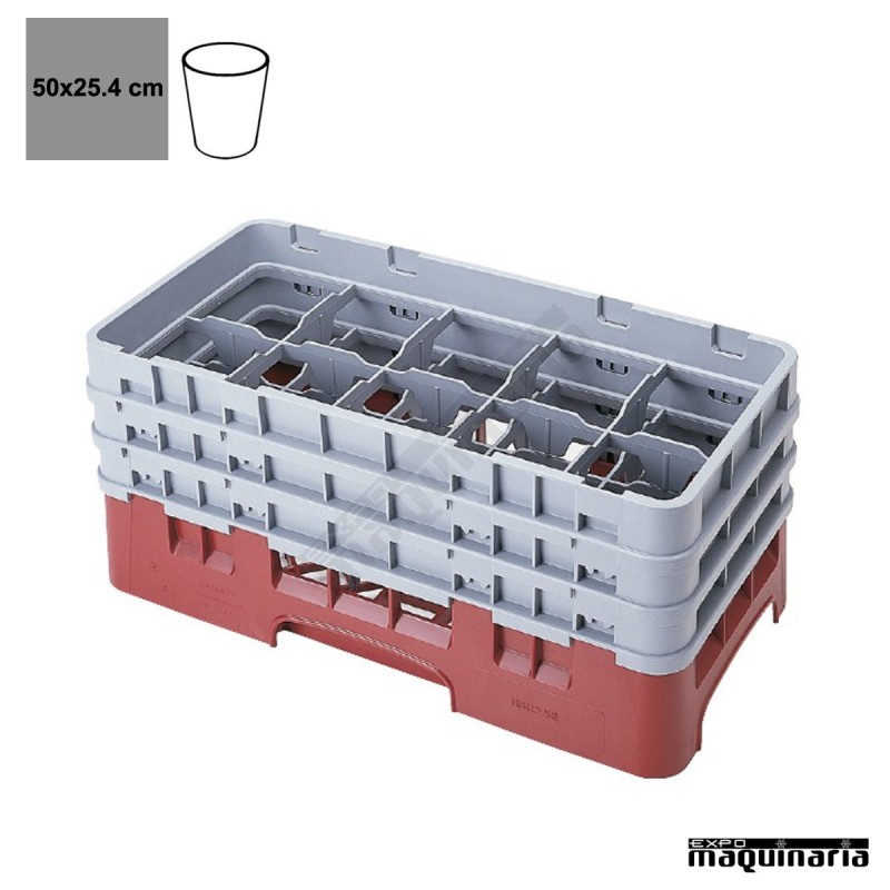 Cesta para lavavajillas 50x25 Vasos de 8.8cmØ