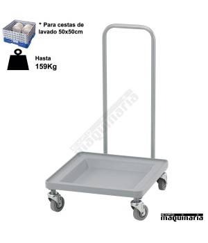 Carritos de transporte con asa de bandejas lavado