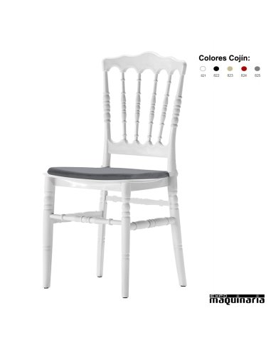 Sillas de plastico para eventos cojin ZOBONAPARTEI