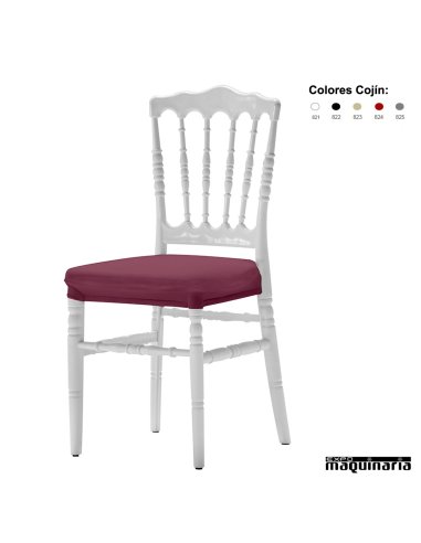 Sillas de plastico para eventos cojin integral ZOBONAPARTEI