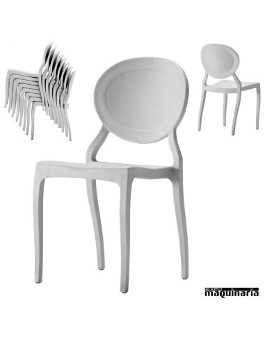 Sillas de plastico para eventos ZOMEDALLIONI
