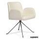 Sillon polipiel patas piramide de acero blanco IM6618