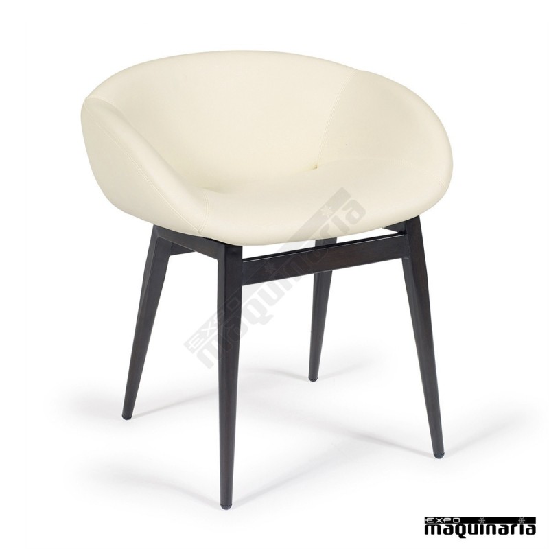 Sillon polipiel 4 patas acero IM6510