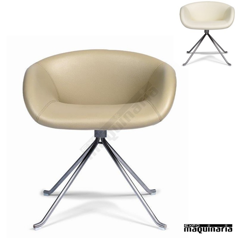 Sillon polipiel patas piramidales IM6512