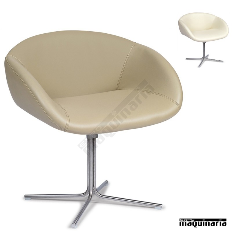 Sillon polipiel pata base en cruz IM6611