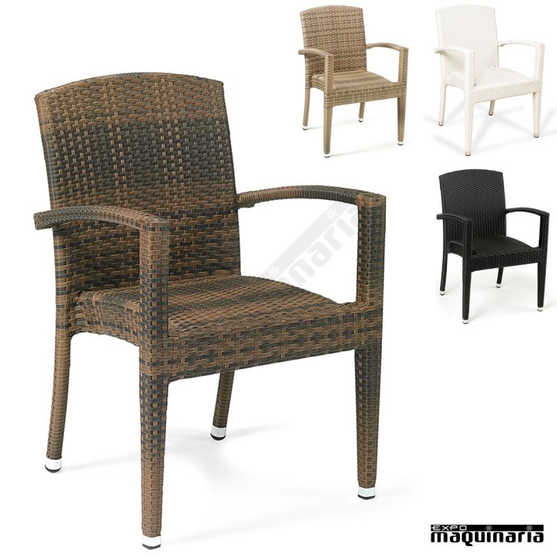 Sillon rattan estructura Aluminio IM4416