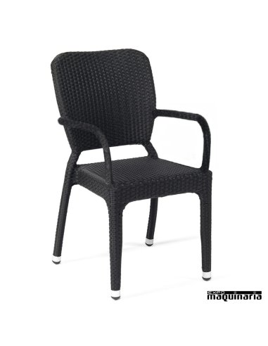 Sillon rattan Respaldo redondeado IM5070