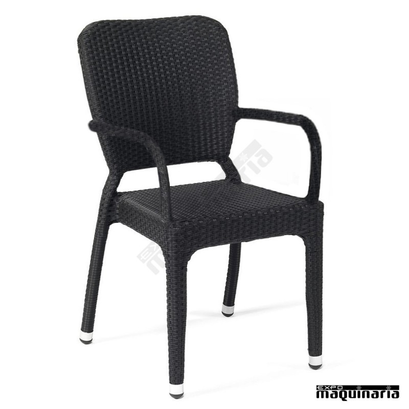 Sillon rattan Respaldo redondeado IM5070