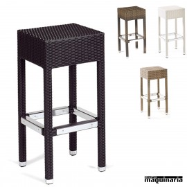Taburete exterior de rattan IM4553