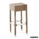 Taburete exterior de rattan moka IM4553