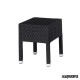 Taburete bajo de rattan antracita IM4552