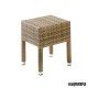 Taburete bajo de rattan moka IM4552