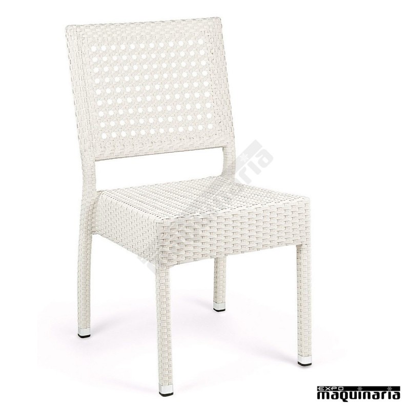 Sillas rattan respaldo decorado IM4804