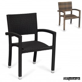 Sillon de ratan y aluminio IM4506