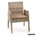 Sillon de ratan moka con cojín IM4522 respaldo alto