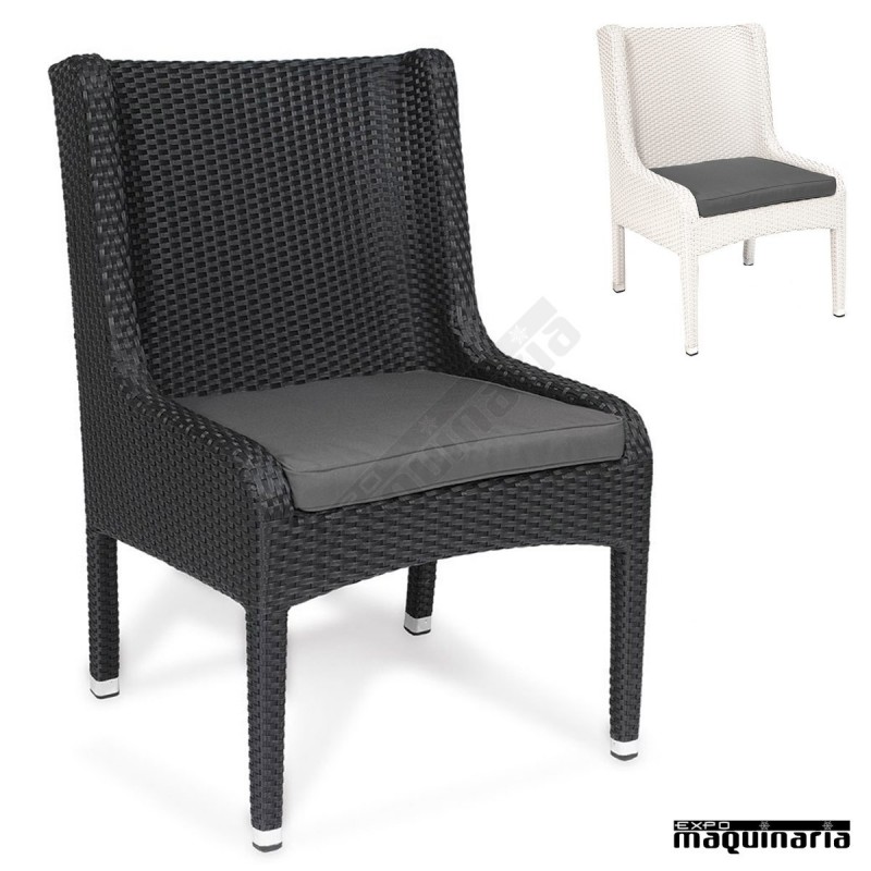 Sillon de ratan diseño redondeado IM4418