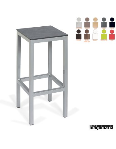Taburete exterior compact gris IM4561