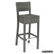 Taburete con respaldo rattan IM4557