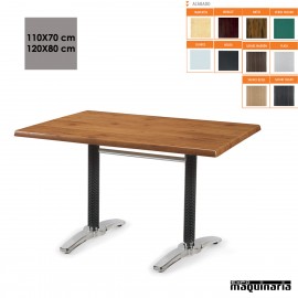 Mesa terraza rectangular con ratan IM9311SM