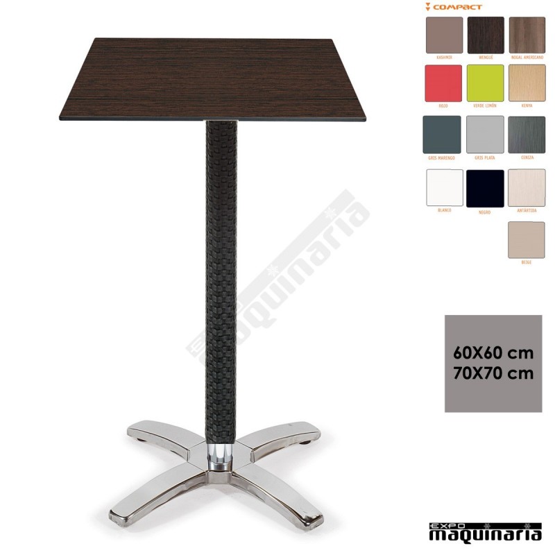 Mesa alta para bar IM9166CO+ cuadrada