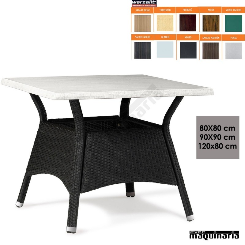 Mesa exterior de Rattan sintetico IM5088