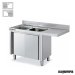 Fregadero industrial INOX hueco lavavajillas (180x60cm)