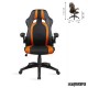 Silla de gamer tapizada CZGT naranja