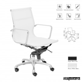 Silla de oficina tejido de malla CZCAPRI respaldo bajo