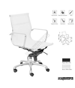 Silla de oficina tejido de malla CZCAPRI respaldo bajo
