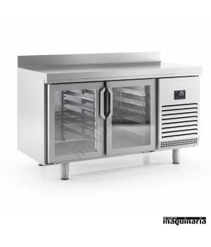 Mesa refrigerada con puertas cristal (1468 x 600 cm) BMPP 1500 CR 