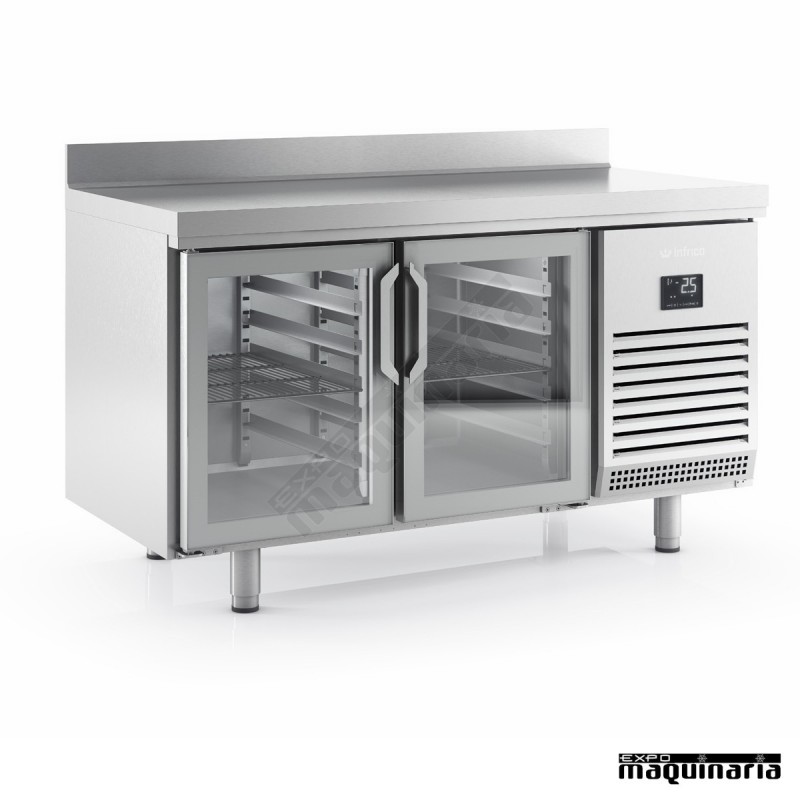 Mesa refrigerada con puertas cristal (1468 x 600 cm) BMPP 1500 CR 